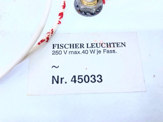 Image 1 of Fischer Leuchten wall lamp Ufo lamps made of mirror glass 70s 80s design