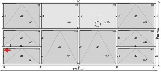Image 1 of Tylko Sideboard in White with Drawers