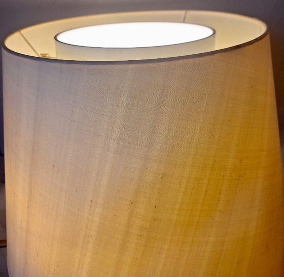 Image 1 of Walter von Nessen Brass Floor Lamp with Multi-Adjustable Swivel Arm and Uplight, USA 1960s