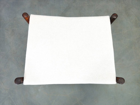 Image 1 of Deense poef van palissanderhout van Spottrup, jaren 60.