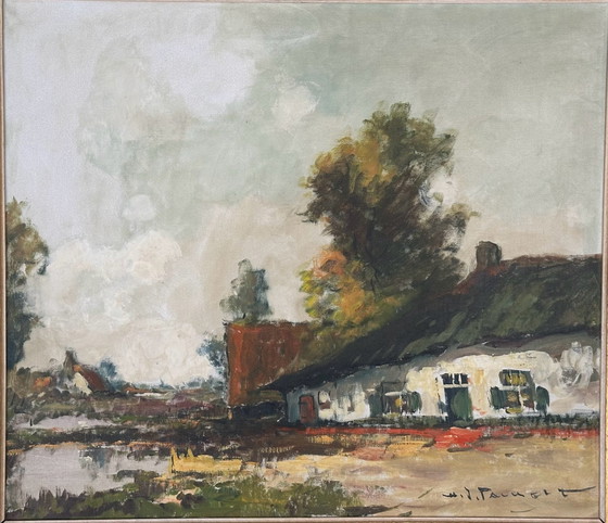 Huile H.J.Pauwels – H.J. Pauwels, Objets d'art, Bois, Toile (photo 3 of 9)