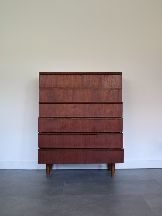 Vintage Deense ladekast in teak – Ladekasten, Wood (photo 2 of 8)