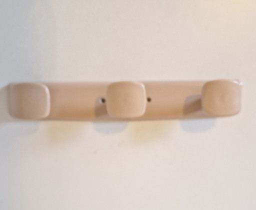 Porte-manteau mural en plastique style années 1970, porte-serviettes futuriste