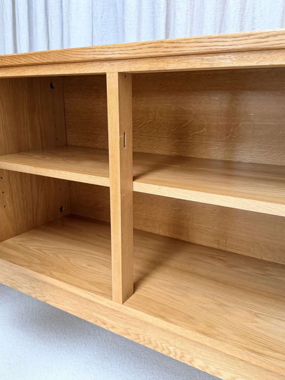 Credenza in rovere biondo, Jos De Mey, Van Den Berghe-Pauvers, Gand, Belgio, anni '70 – Credenze, Wood (photo 12 of 15)