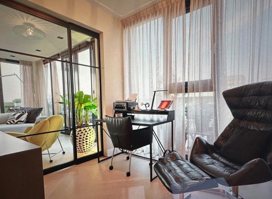 Image 1 of Thonet 808 Fauteuil met hocker in nappaleder