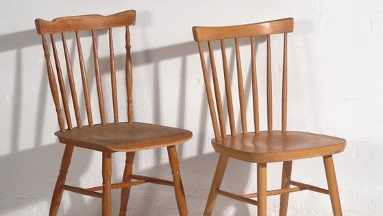 Vintage Thonet chairs (c.1950). Set of two pieces #5 – Dining chairs (photo 3 of 40)