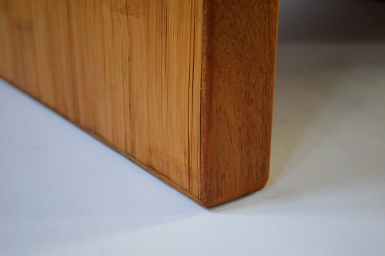 Tavolino Basso Giapponese in Bambù, Inizio XX Secolo, Tavolini da caffè, Legno, Marrone, Mid Century Modern (foto 6 di 8)