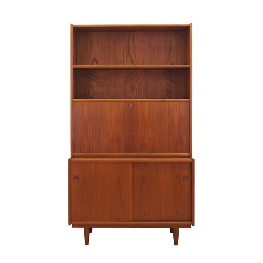 Librería de teca con mueble bar y secreter, Dammand & Rasmussen, Dinamarca, años 60