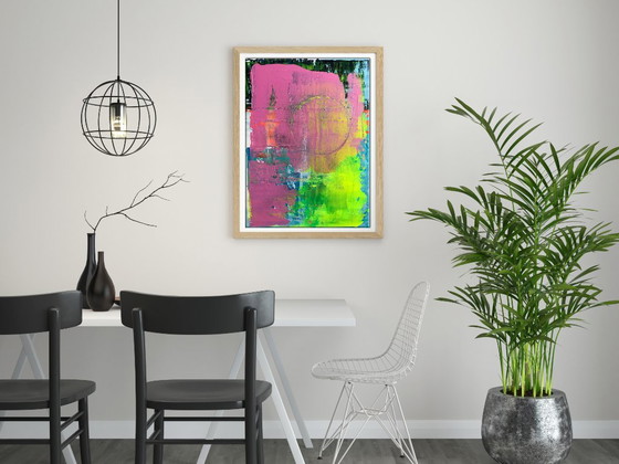 Original Acrylic Painting Abstract Expressionism New Moon – Paintings & Drawings, Canvas (photo 2 of 7)