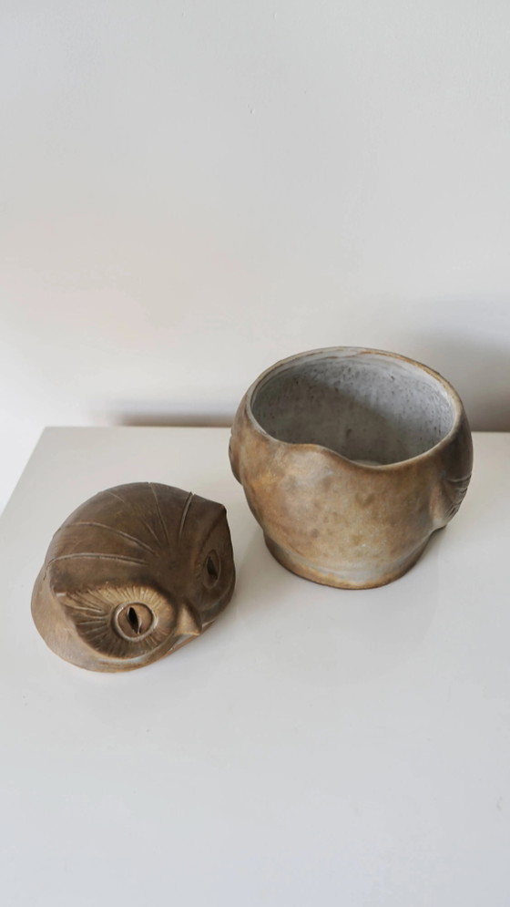 Ceramic owl sculpture - signed Agnès Escala - France, 1960s – Decorative Objects, Porcelain, Vintage (photo 10 of 16)