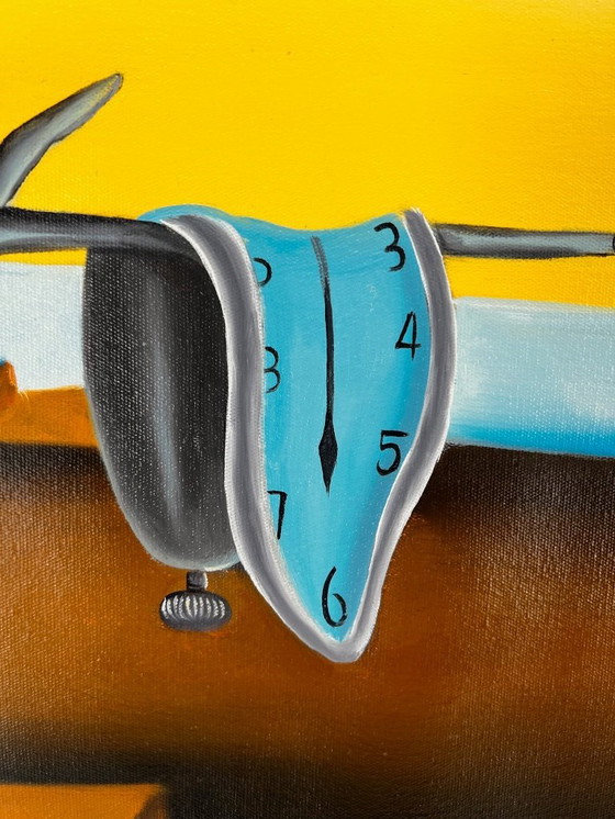 Image 1 of Salvador Dalí – A Second Before - Hand-painted on canvas (rolled up)