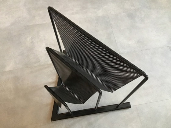 Image 1 of Steel magazine rack, black