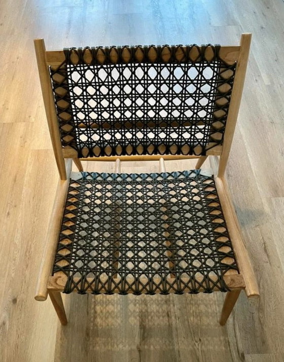 Image 1 of 2 Strak design teak Indoor Outdoor stoelen, fauteuils, wave, strak, boho, beachstyle