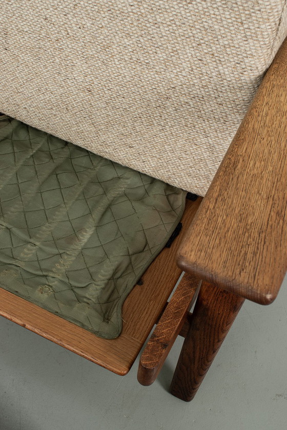 Image 1 of Hans Wegner GE 290 fauteuil met voetenbank