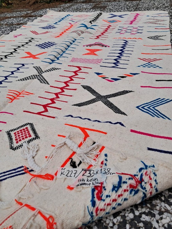 Image 1 of Handgeknoopt Berber kleed wol 233x138cm