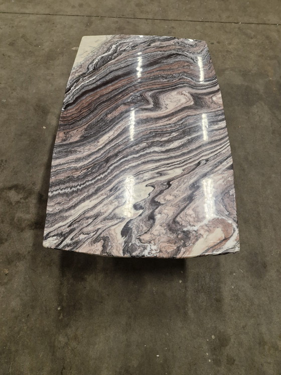 Image 1 of Marmeren salontafel | 130 x 80 x 42 cm | Uniek geaderd natuursteen 🌸
