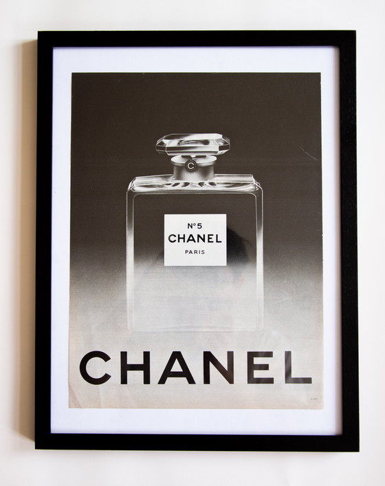Image 1 of Manifesto pubblicitario originale vintage Chanel n. 5 del 1969 / Senza cornice / 34x25,5 cm / 13,4x10 pollici / Buone condizioni
