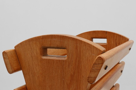 Image 1 of Portariviste di metà secolo in rovere pieno, Francia 1960