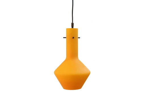 Vintage oranje glazen Murano hanglamp – hanglampen, Crystal, Glass, Design (photo 2 of 3)