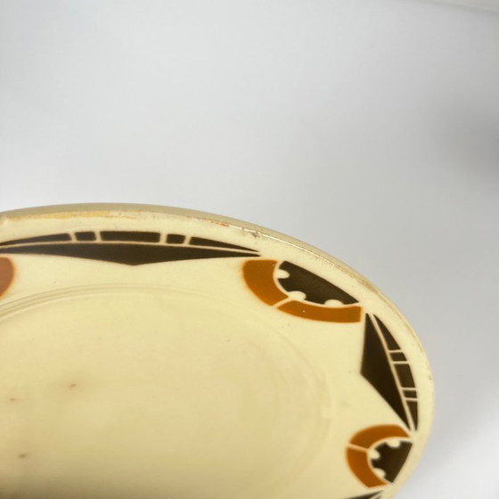 Image 1 of Par de platos de postre Art Déco de Badonviller, 1920/1930.