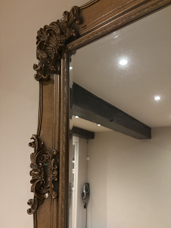 Image 1 of Rocaille Facet Mirror—Hand-Finished Bronze (118 × 88 cm)