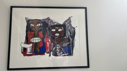 Silkscreen Red Bottle 47/60 by artist John Lie a Fo (1945)