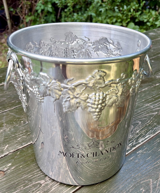 Originale secchiello per champagne vintage Moët & Chandon – Marcato Argit (Francia) – Accessori da tavola (photo 9 of 10)