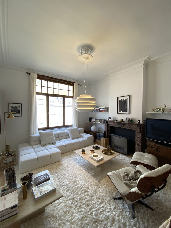 Image 1 of Pair of travertine coffee tables