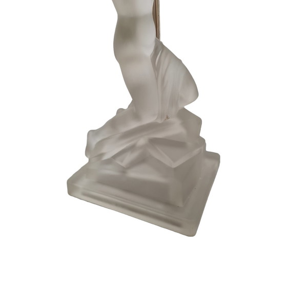 Image 1 of Art Deco tafellamp met halfnaakte vrouw, circa 1930