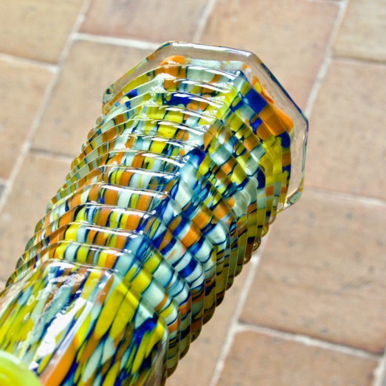 Image 1 of Murano vaas in mondgeblazen glas, uniek stuk