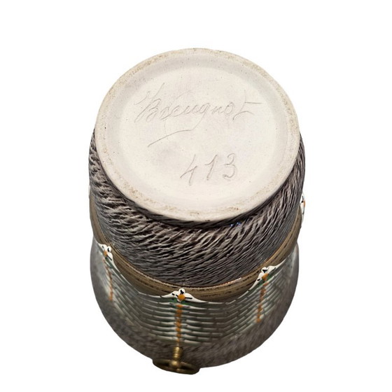 Refrigeratore per vino in ceramica vintage Jacques Breugnot – Accessori da tavola (photo 4 of 6)