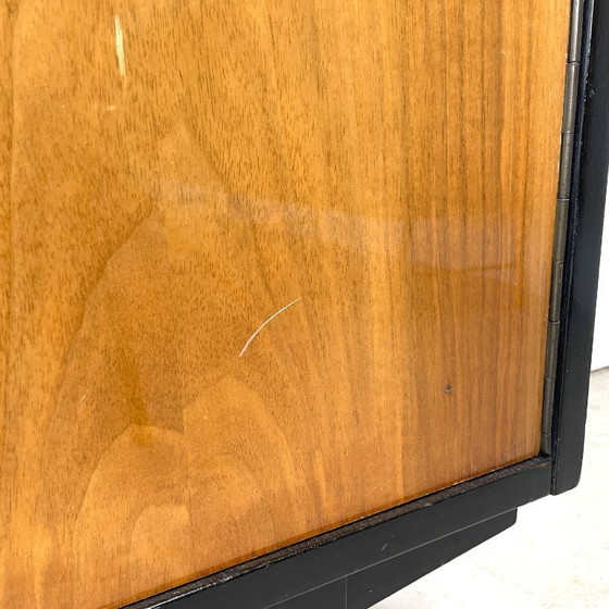 Image 1 of Vintage audiomeubel, notenhout hoogglans 