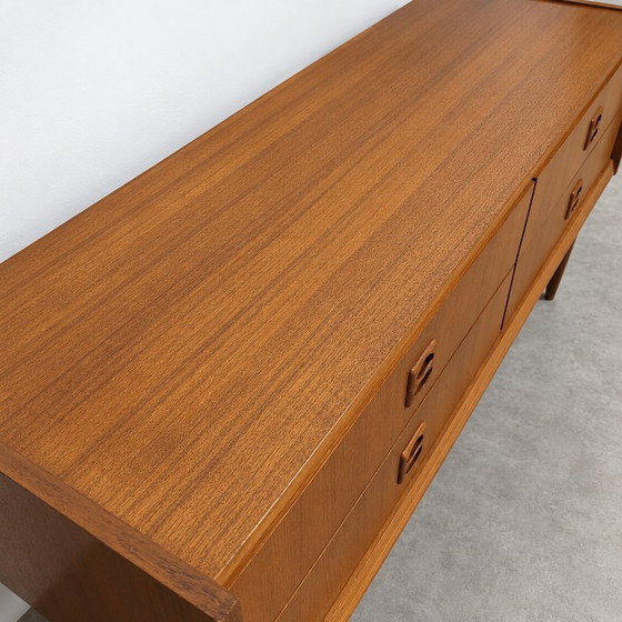 Mid-Century Teak Buffetkast Met Vier Laden – Buffetkasten, Wood, Vintage (photo 3 of 10)