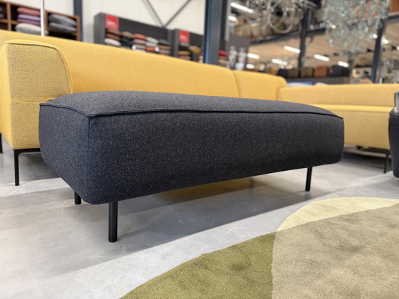 Image 1 of Gelderland 7784 Hocker Wollstoff schwarz 130x81xH42