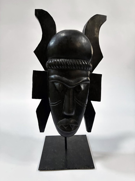Image 1 of Afrikanische Stammeskunst • Senufo-Maske • Elfenbeinküste • Ebenholz • 1960
