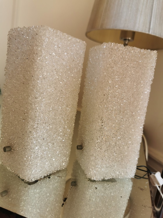 Image 1 of Par de apliques de pared de plexiglás de los años 60