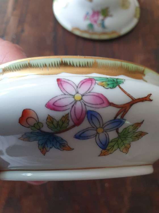 Miniterrina Herend Hungría – Reina Victoria (6017/VBO) – Herend 6017/VBO, Objetos decorativos, Porcelain (photo 8 of 16)