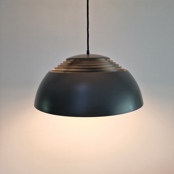 Image 1 of Vintage Louis Poulsen AJ Royal 500 Pendant Lamp - Gray/Anthracite - Ø 50 cm - Design Arne Jacobsen - Denmark