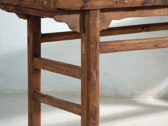 Antiker Konsolentisch aus Kiefernholz – China, circa 1930 – Rustic (photo 22 of 40)