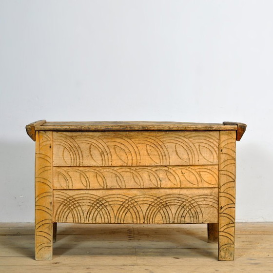 Image 1 of Antieke herderskist, jaren 1850