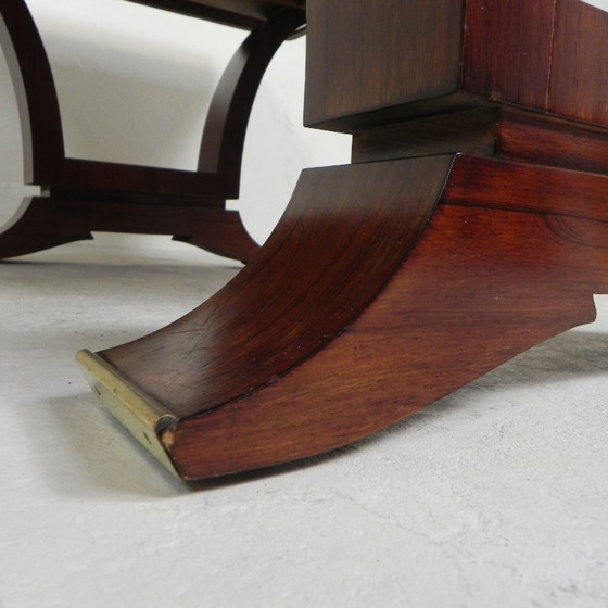 Image 1 of Art-Deco-Esstisch, Palisanderfurnier, ausziehbar auf 248 cm, 1930er Jahre