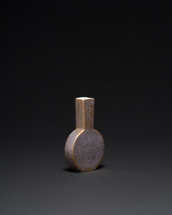 Image 1 of Vase et boîte à couvercle vintage Helmut Drexler Rosenthal en porcelaine allemande Goldfeuer