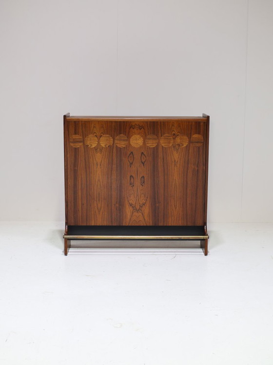 Mobile bar Johannes Andersen in palissandro, stile danese anni '50. – Wood, Vintage (photo 2 of 18)