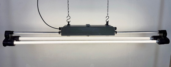 Image 1 of Lampada tubolare grigia industriale di Elektrosvit, anni '70