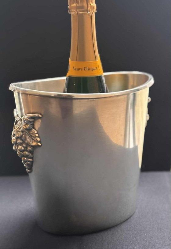 Image 1 of Secchiello per champagne placcato argento vintage: L Ecuyer francese