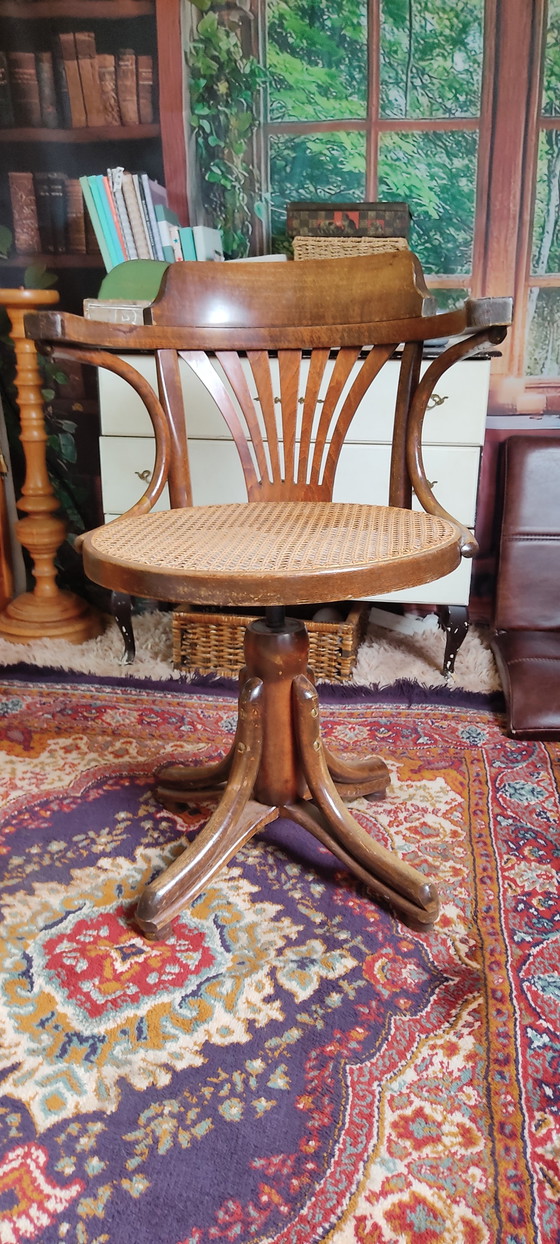 Sedia girevole vintage Ligna Captain – Sedie girevoli, Metal, Wood (photo 9 of 11)