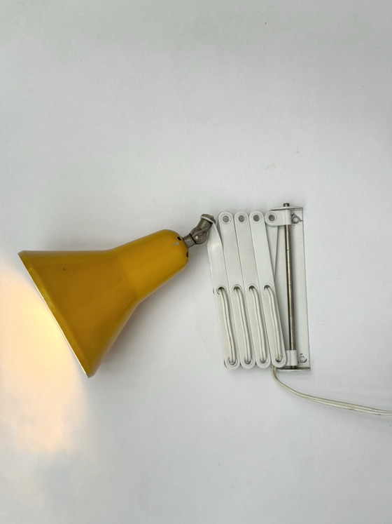 Image 1 of Vintage Anvia schaarvormige wandlamp | J.J.M. Hoogervorst jaren 1950
