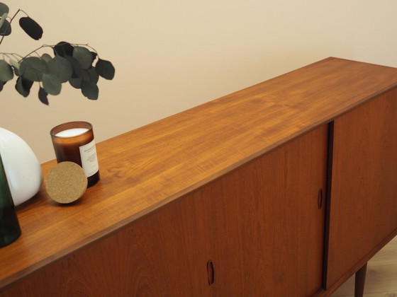 Deens teakhouten highboard met barkast en schuifdeuren, jaren 60 – Dressoirs, Wood (photo 7 of 16)