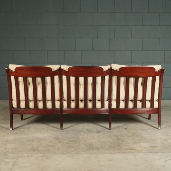 Image 1 of Vintage bench – mahogany – 1960s/70s