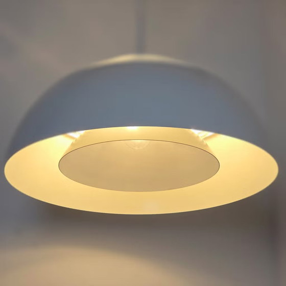 Louis Poulsen AJ Royal, Danish pendant lamp, Arne Jacobsen, 1950, Metal, White, Scandinavian (photo 6 of 17)
